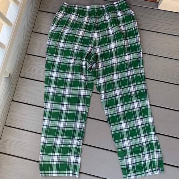 Eberjey Flannel PJ Set - Tartan Plaid Forest Green - Picture 9 of 12